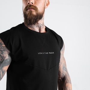 Statement Drop Shoulder Top - Black