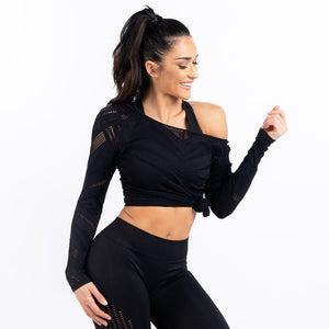 She-Wolf Seamless Tee - Black