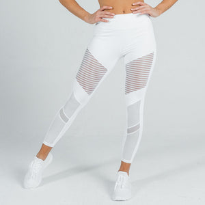 Mesh White Look | Bra + Leggings