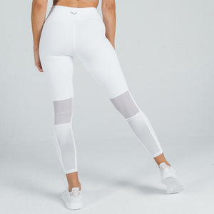 Mesh White Look | Bra + Leggings