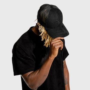 Wolf Trucker Cap - Black