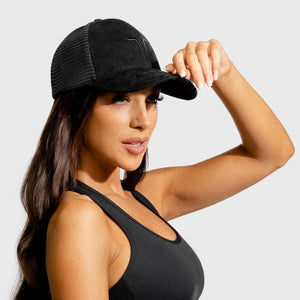 Wolf Trucker Cap - Black
