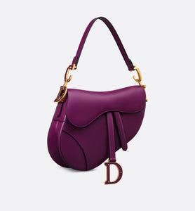 Saddle Bag with Strap • Mulberry Smooth Calfskin