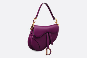 Saddle Bag with Strap • Mulberry Smooth Calfskin