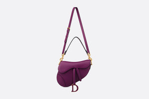 Saddle Bag with Strap • Mulberry Smooth Calfskin