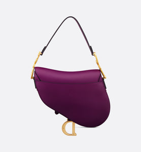 Saddle Bag with Strap • Mulberry Smooth Calfskin