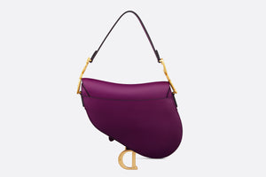 Saddle Bag with Strap • Mulberry Smooth Calfskin