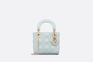 Mini Lady Dior Bag • Placid Blue Cannage Lambskin