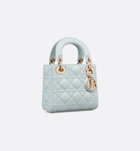 Mini Lady Dior Bag • Placid Blue Cannage Lambskin