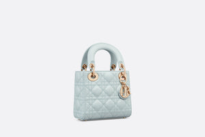 Mini Lady Dior Bag • Placid Blue Cannage Lambskin