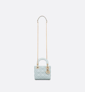 Mini Lady Dior Bag • Placid Blue Cannage Lambskin