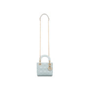 Mini Lady Dior Bag • Placid Blue Cannage Lambskin