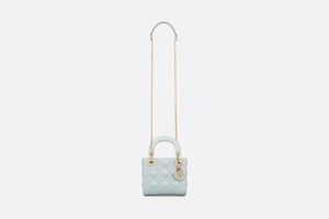 Mini Lady Dior Bag • Placid Blue Cannage Lambskin