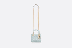 Mini Lady Dior Bag • Placid Blue Cannage Lambskin