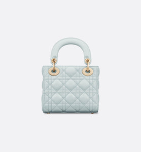 Mini Lady Dior Bag • Placid Blue Cannage Lambskin