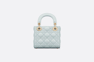 Mini Lady Dior Bag • Placid Blue Cannage Lambskin