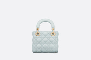 Mini Lady Dior Bag • Placid Blue Cannage Lambskin