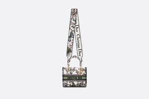 Medium Lady D-Lite Bag • White Multicolor Toile de Jouy Mexico Embroidery