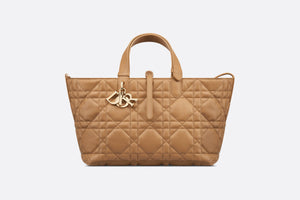 Medium Dior Toujours Bag • Medium Tan Macrocannage Calfskin