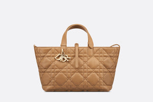 Medium Dior Toujours Bag • Medium Tan Macrocannage Calfskin