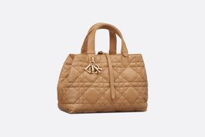 Medium Dior Toujours Bag • Medium Tan Macrocannage Calfskin