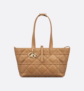 Medium Dior Toujours Bag • Medium Tan Macrocannage Calfskin