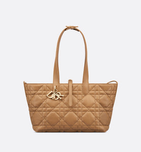 Medium Dior Toujours Bag • Medium Tan Macrocannage Calfskin