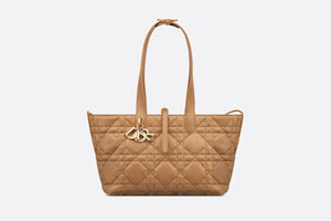 Medium Dior Toujours Bag • Medium Tan Macrocannage Calfskin