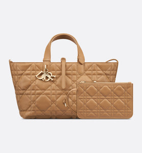 Medium Dior Toujours Bag • Medium Tan Macrocannage Calfskin