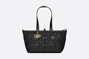 Medium Dior Toujours Bag • Black Macrocannage Calfskin