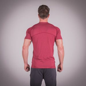 Seamless Dry-Knit Tee - Bali Red in Half Sleeves