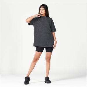 Code Oversized Live in Tee - Black Marl