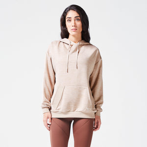 Code Oversized Drip Hoodie - Cobblestone Marl