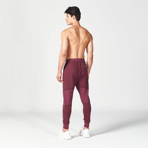 Statement Ribbed Joggers Reimagined - Burgundy