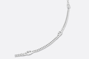 CD Icon Thin Chain Link Necklace • Silver