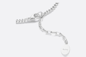 CD Icon Thin Chain Link Necklace • Silver