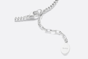 CD Icon Thin Chain Link Necklace • Silver