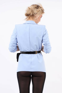 Leather Double Belt Bag