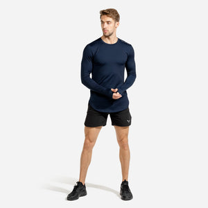 Statement Muscle Tee - Navy