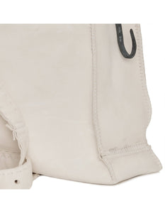 Oversized Albino Culatta Leather Shoulder Bag