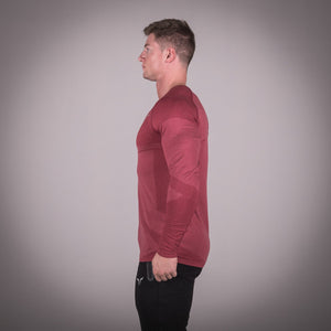 Seamless Dry-Knit Tee - Bali Red in Full Sleeves