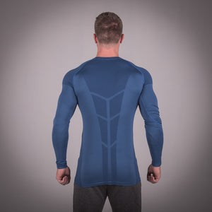 Seamless Spyder Tee - Cobalt Blue in Full Sleeves