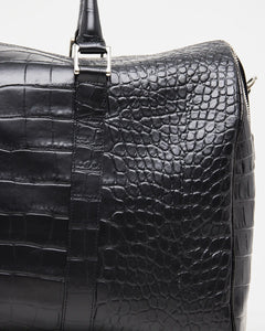 Weekend Bag Black Croco | Travel Bag