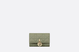 XS Miss Dior Wallet • Pastel Peyote Green Cannage Lambskin