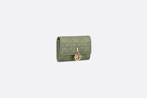 XS Miss Dior Wallet • Pastel Peyote Green Cannage Lambskin