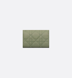 XS Miss Dior Wallet • Pastel Peyote Green Cannage Lambskin