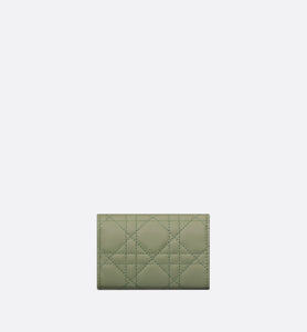 XS Miss Dior Wallet • Pastel Peyote Green Cannage Lambskin