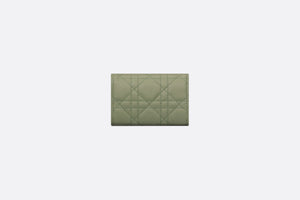 XS Miss Dior Wallet • Pastel Peyote Green Cannage Lambskin