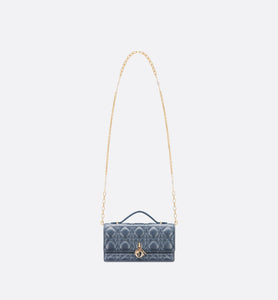 Miss Dior Mini Bag • Pastel Midnight Blue Pearlescent Cannage Lambskin