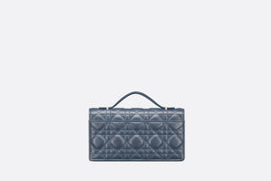 Miss Dior Mini Bag • Pastel Midnight Blue Pearlescent Cannage Lambskin